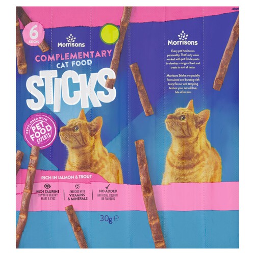 Morrisons Kitty Sticks Rich In Salmon & Trout