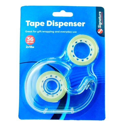 Tape Dispenser With Two 18m Rolls