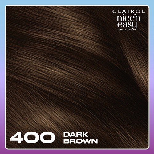 Clairol Nice'N Easy Tone+Gloss Semi Permanent Hair Dye - 400/79 Dark Brown