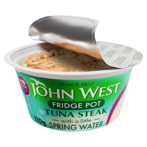 John West No Drain Fridge Pot Tuna Steak with a Little Spring Water 3x110g
