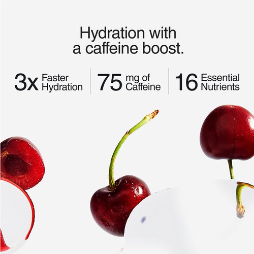 Phizz Cherry Caffeine 3in1 Hydration Electrolytes Vitamins Effervescent 20s