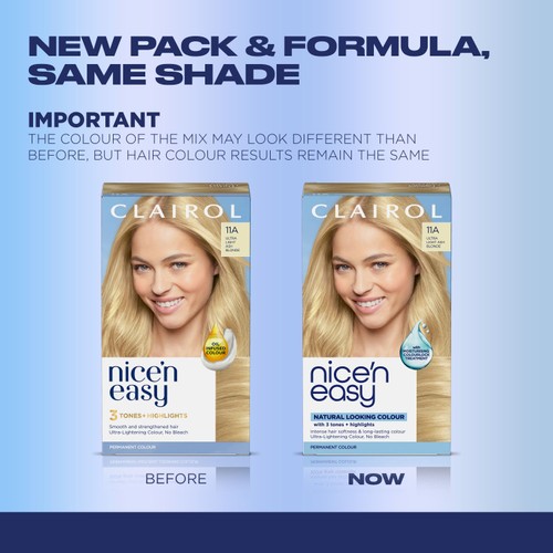 Clairol Nice n Easy Creme Permanent Hair Dye - 11a Ultra Light Ash Blonde