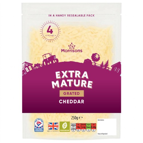 Morrisons Extra Mature Grated Cheese 250g
