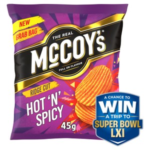 McCoy's Hot 'N' Spicy Crisps 45g