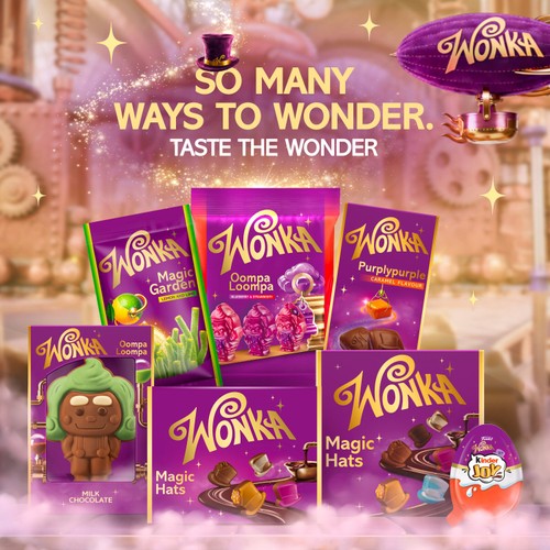 Kinder Joy Wonka Chocolate Egg 20g
