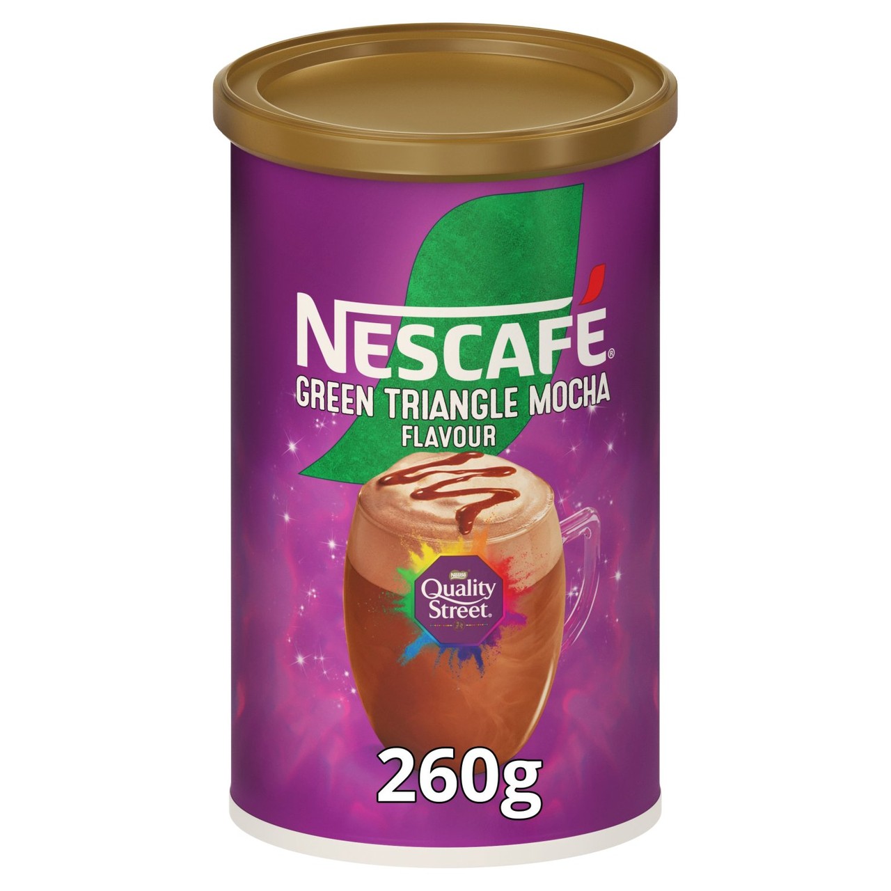Nescafe Quality Street Green Triangle Hazelnut Mocha Coffee 260g