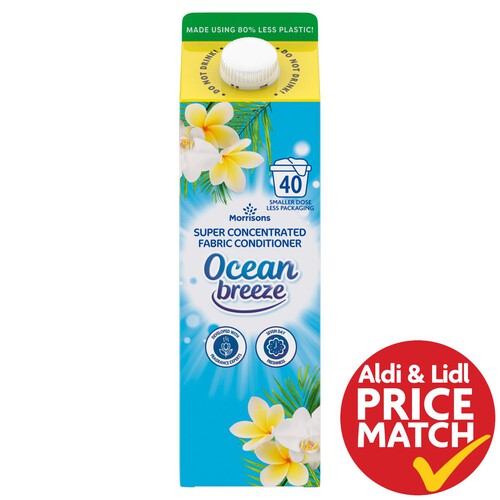 Morrisons Ocean Breeze Fabric Conditioner 40 Washes