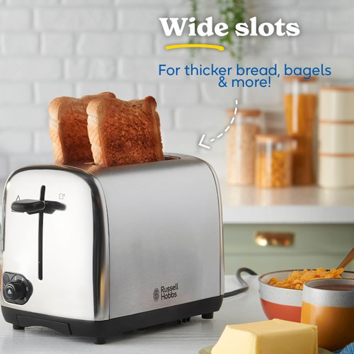 Russell Hobbs Stainless Steel 2 Slice Toaster