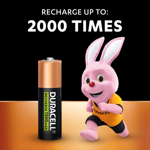 Duracell Rechargeable AA 1300mAh Batteries