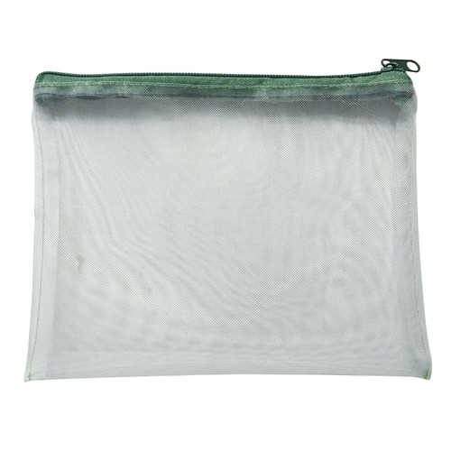 Nutmeg A5 Pouch Grid Mesh Green
