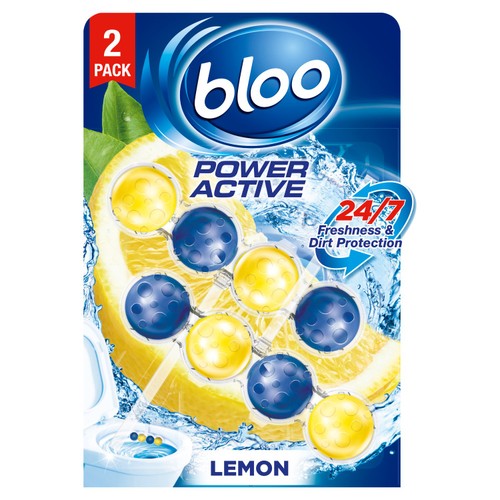 Bloo Power Active Rim Block Lemon  2 pack