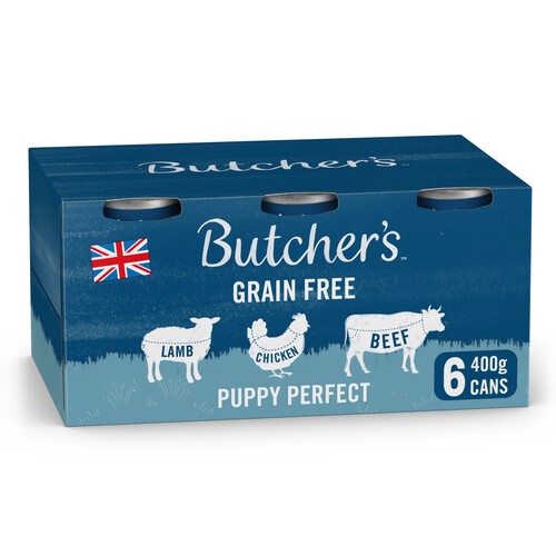 Butcher's Grain Free Puppy Perfect Dog Food Tins Variety Pack