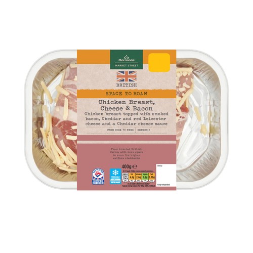 Morrisons Ready To Cook Chicken Bacon And Cheese 400g