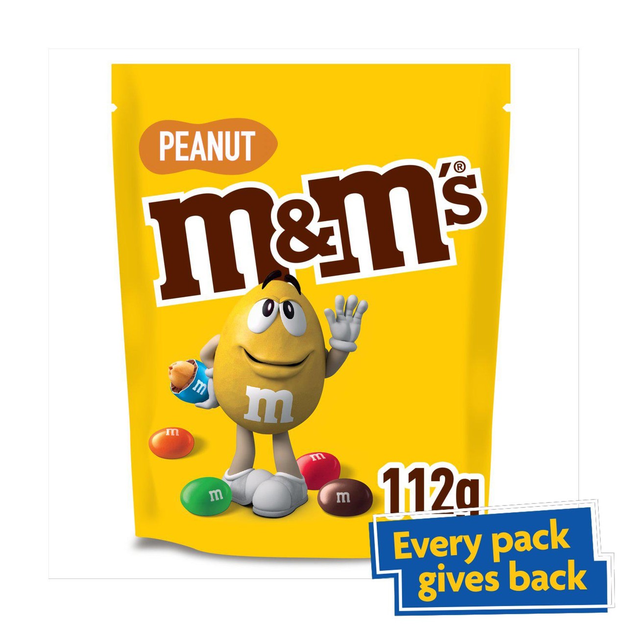 M&M's Peanut & Milk Chocolate Pouch Bag 112g