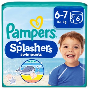 Pampers Splashers Size 6-7 Disposable Swim Nappies 15kg+