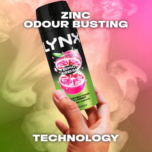 Lynx Epic Fresh Grapefruit & Pineapple Scent Body Spray For Men 150ml