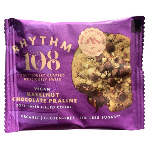 Rhythm 108 Hazelnut Chocolate Praline Soft-Baked Filled Cookie  50g