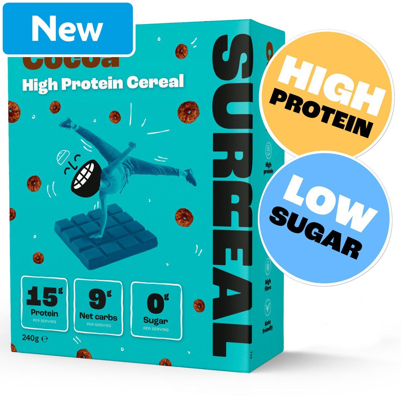 Surreal High Protein Low Sugar Cocoa Cereal 240g