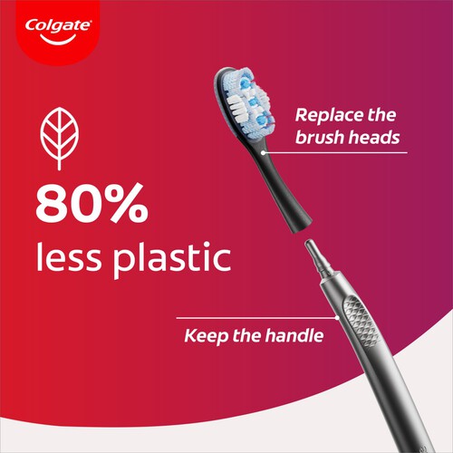 Colgate Keep White Medium Replace Head Manual Toothbrush Starter Kit