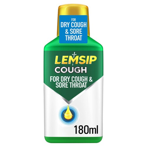 Lemsip Cough For Dry Cough & Sore Throat 