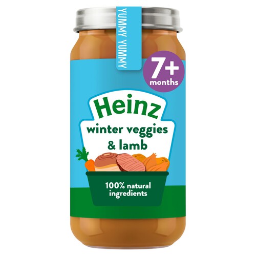 Heinz By Nature Winter Veggies & Lamb Baby Food Jar 7+ Months