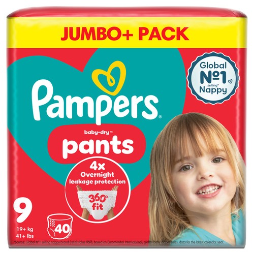 Pampers Pants Pull-On Size 9 Giant Extra   40 pack