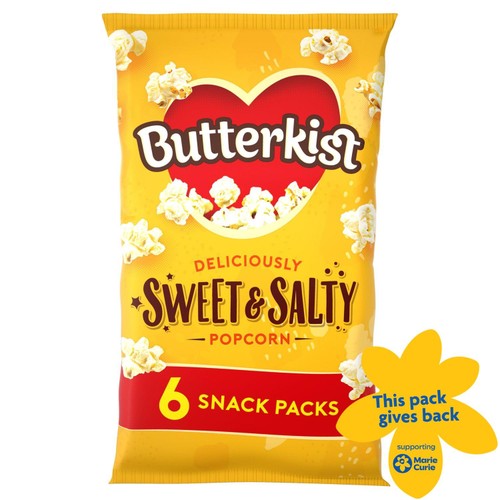 Butterkist Sweet & Salty Popcorn   6 x 12g