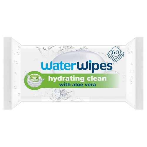 WaterWipes Hydrating Clean Baby Wipes 60 Wipes 