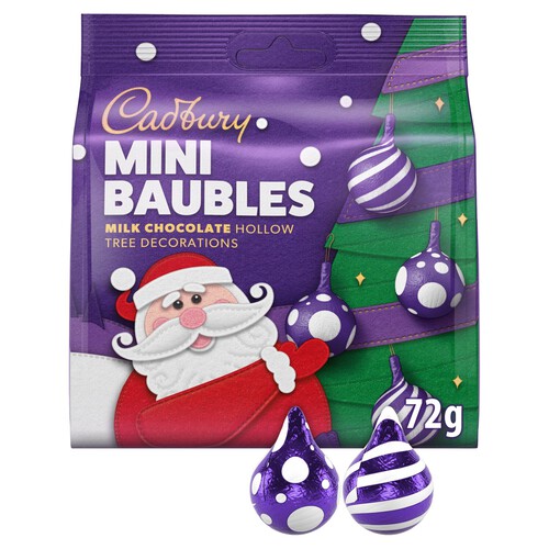 Cadbury Milk Chocolate Tree Bauble Decorations Bag 