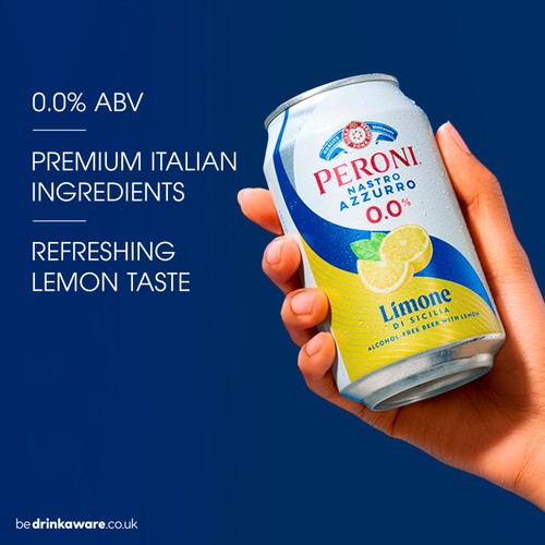 Peroni Nastro Azzurro Limone 4 x 330ml