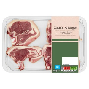 Morrisons 4 Minted Lamb Chops 335g