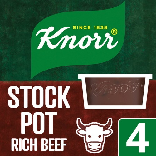 Knorr Rich Beef Stock Pot 4 Pack