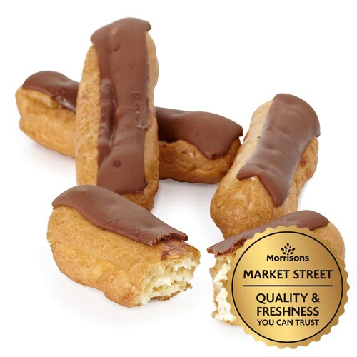 Market Street Cream Chocolate Eclairs 