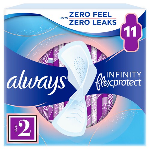 Always Infinity Long (Size 2) Wings Sanitary Towels