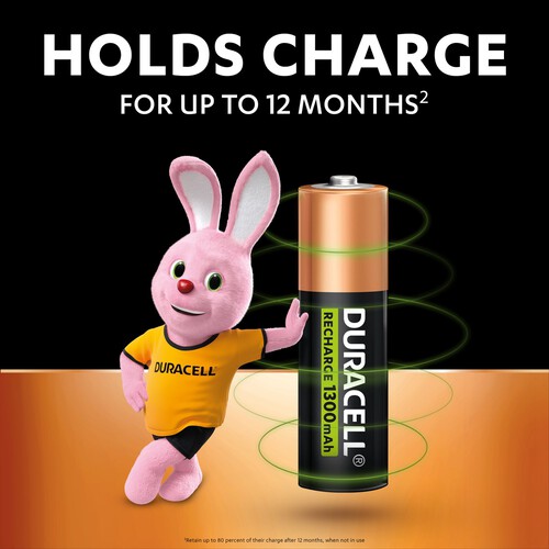 Duracell Rechargeable AA 1300mAh Batteries