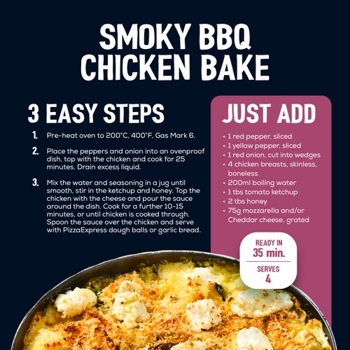 Schwartz Pizza Express BBQ Chicken Bake Recipe Mix 35g