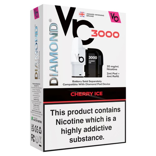 Vapes Bars Diamond 3K Pod Pack Cherry Ice