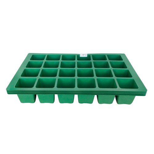 Nutmeg Large Green Seed Tray   5 Pack