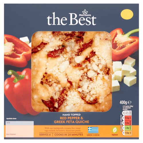 Morrisons The Best Red Pepper & Feta Deli Quiche 