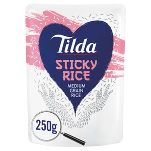 Tilda Microwave Soy & Ginger Sticky Medium Grain Rice   250g