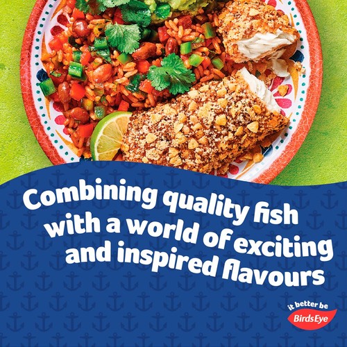 Birds Eye 2 Tortilla Crumb Mexican Inspired Fish Fillets 220g