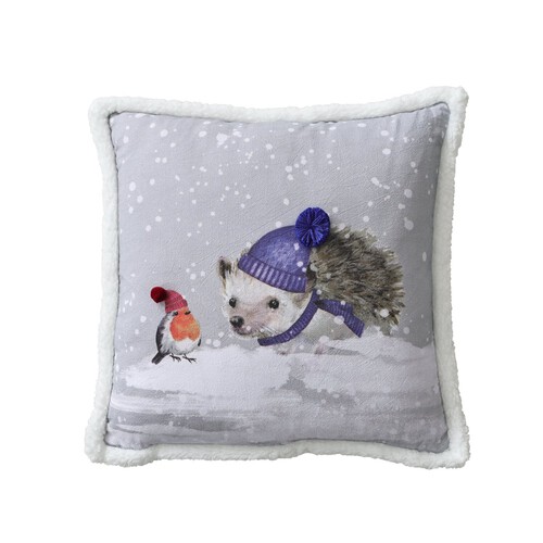 Nutmeg Home Winter Hedgehog Cushion