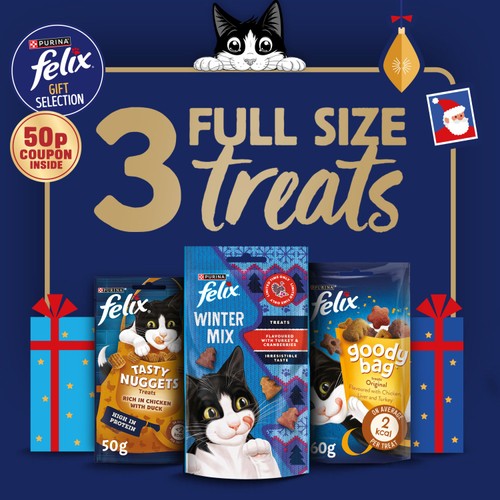 FELIX Cat Treats Christmas Stocking 170g