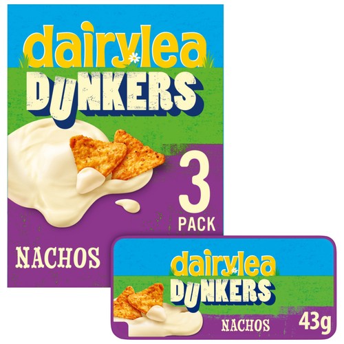 Dairylea Dunkers Nachos Cheese Snack 3x43g