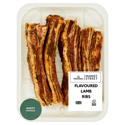 Morrisons minty flavoured lamb ribs