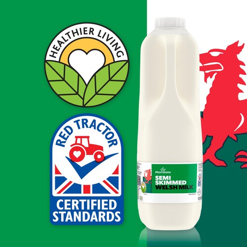 Morrisons Welsh Semi Skimmed Milk 2 Pint