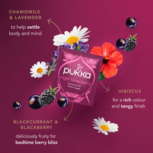 Pukka Night Time Berry Organic 20 Tea Sachets
