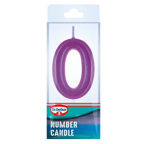 Dr. Oetker Number 0 Candle