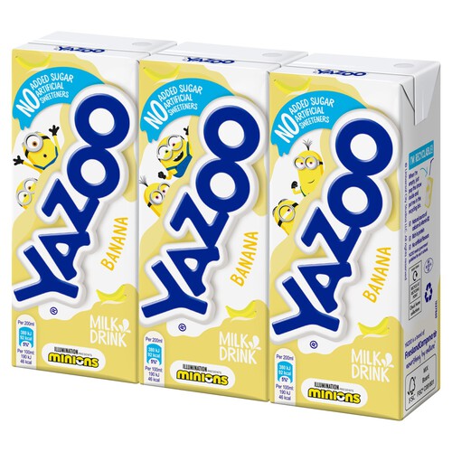 Yazoo No Added Sugar Banana Flavoured Milk