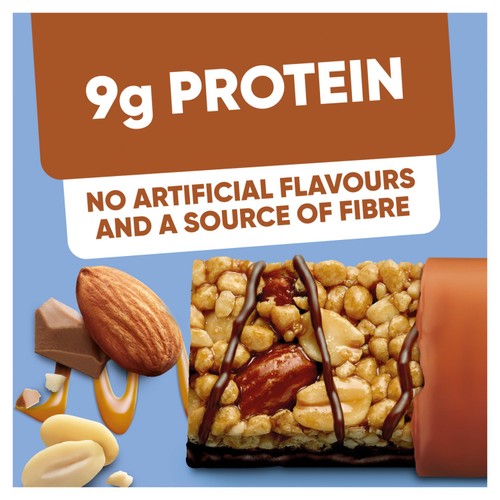 Kellogg's High Protein Almond and Salted Caramel Flavour snack bars 4x35g